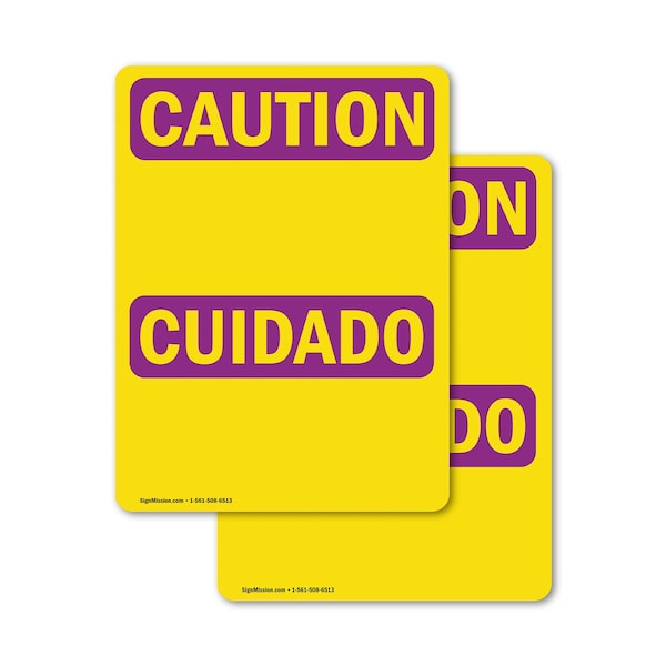 Signmission Radiation & Laser Sign, 7 in H x 5 in W, Vinyl Decal, Rectangle OS-2PACK-CR-D-57-L-10162 - main